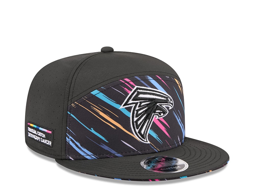 New Era Atlanta Falcons Crucial Catch 2026 Black Edition 9Fifty Split Panel Snapback Hat
