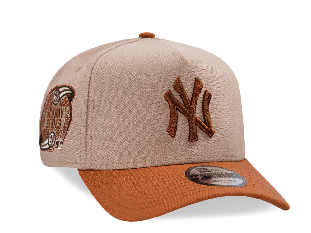 New Era New York Yankees World Series 2000 Pumpkin Spice Edition 9Forty A Frame Snapback Hat
