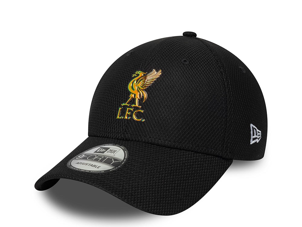 New Era Liverpool Fc Iridescent Logo Black Prime Edition 9Forty Adjustable Hat