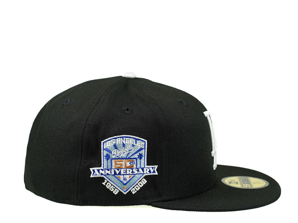 New Era Los Angeles Dodgers 50th Anniversary Black Edition 59Fifty Fitted Hat