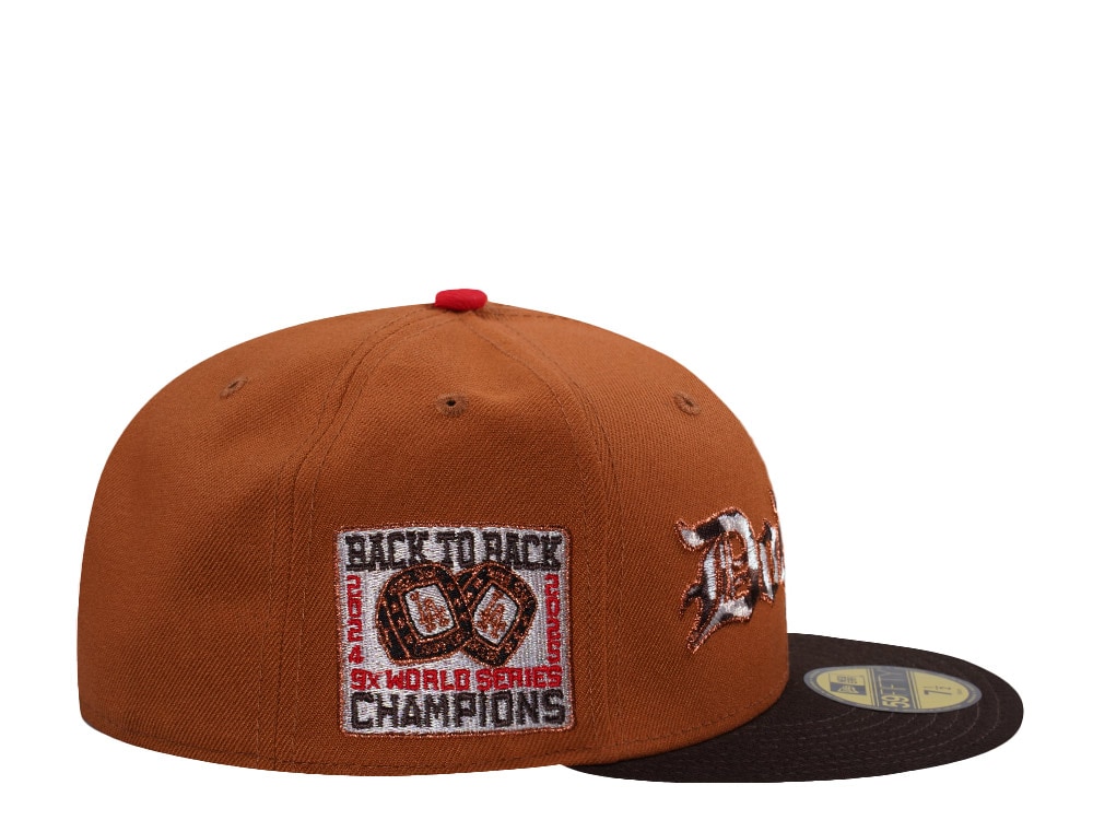 New Era Los Angeles Dodgers World Series 2025 Brown Two Tone Edition 59Fifty Fitted Hat