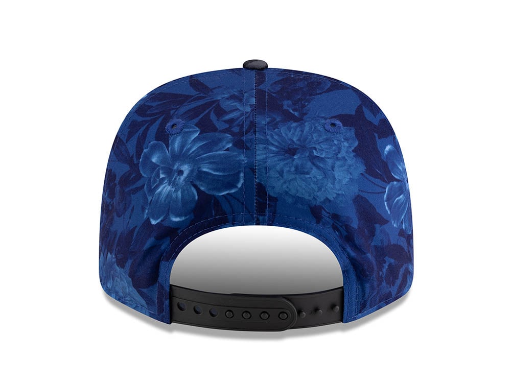 New Era Alpine Racing Tonal Floral Blue 9Fifty Original Fit Snapback Hat