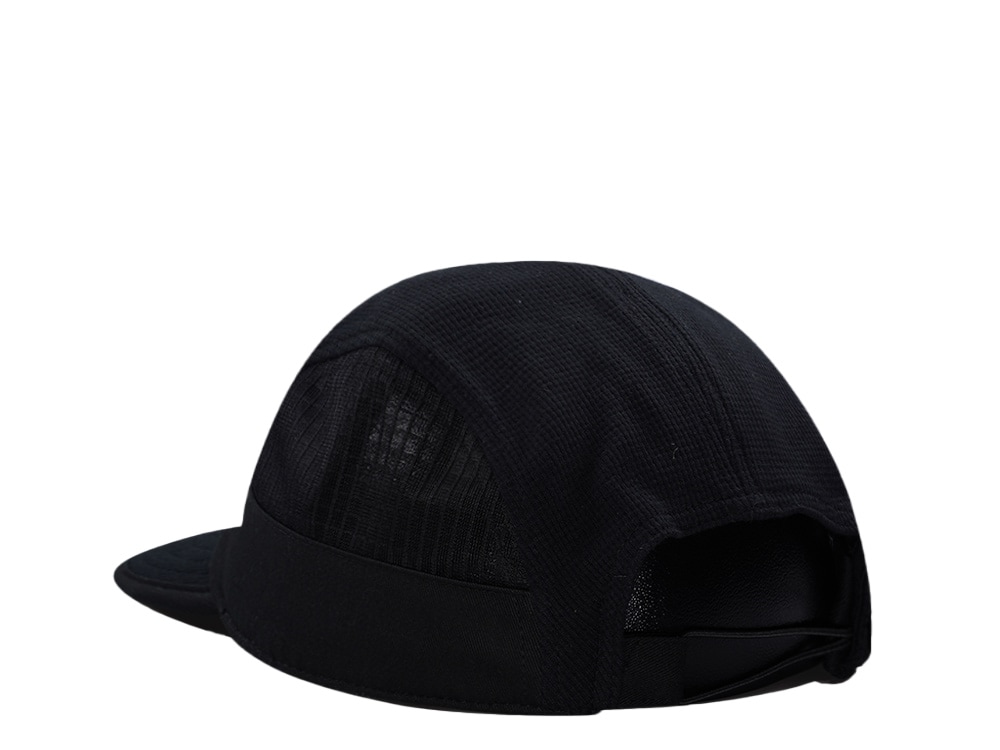 Djinns 5 Panel Black Waffle Mountain Drawcord Strapback Hat
