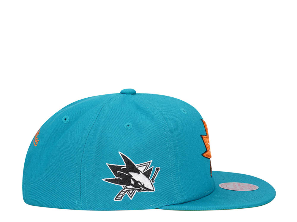 Mitchell & Ness San Jose Sharks Alternate Flip Vintage Snapback Hat
