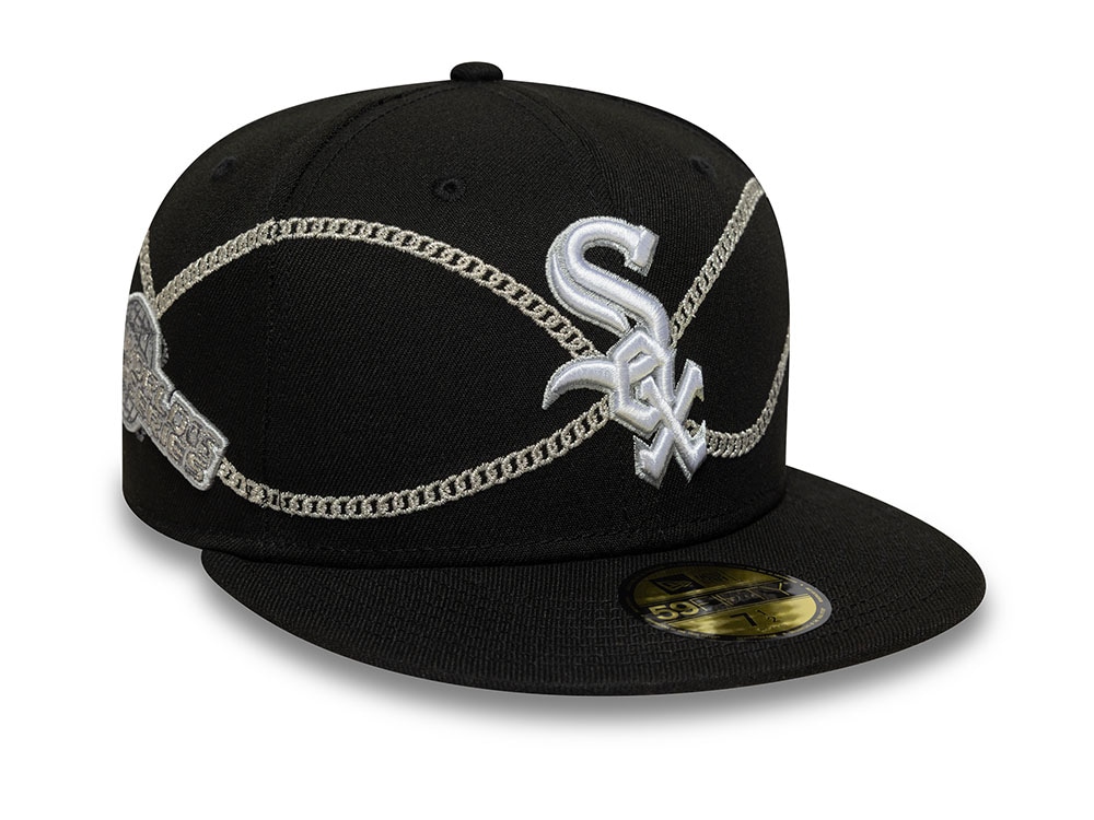 New Era Chicago White Sox Chain Wrap Black Edition 59Fifty Fitted Hat