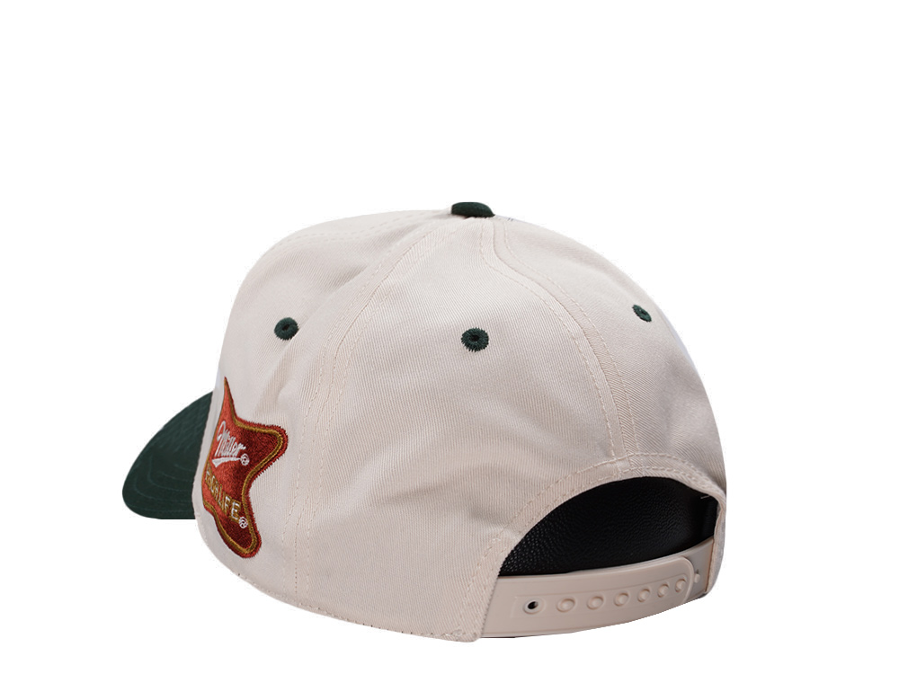 American Needle Miller High Life Ivory Roscoe Edition Snapback Hat
