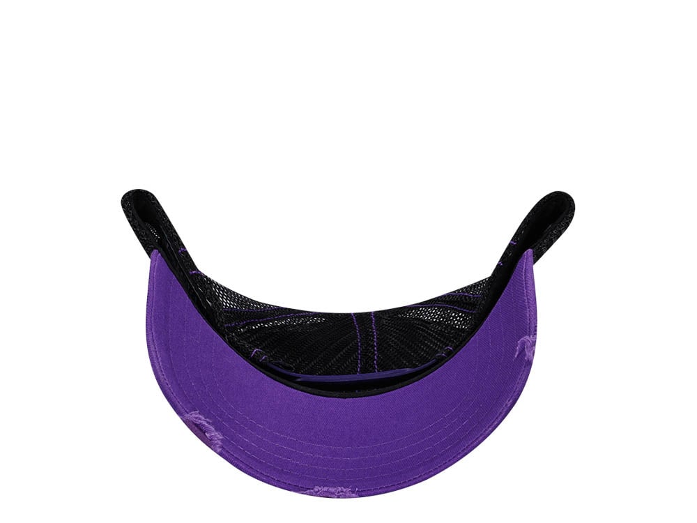 Von Dutch White Purple Two Tone Edition Trucker A Frame Snapback Hat