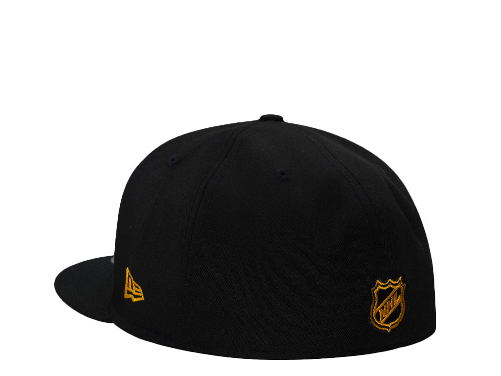 New Era Pittsburgh Penguins 50th Anniversary Black Prime Edition 59Fifty Fitted Hat