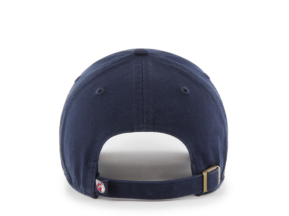 47Brand Cleveland Guardians Navy Clean up Strapback Hat