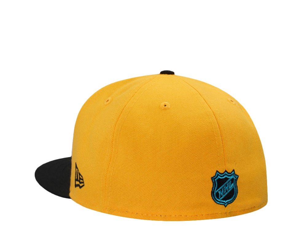 New Era Anaheim Ducks Stanley Cup 2003 Finals Gold Black Two Tone Edition 59Fifty Fitted Hat