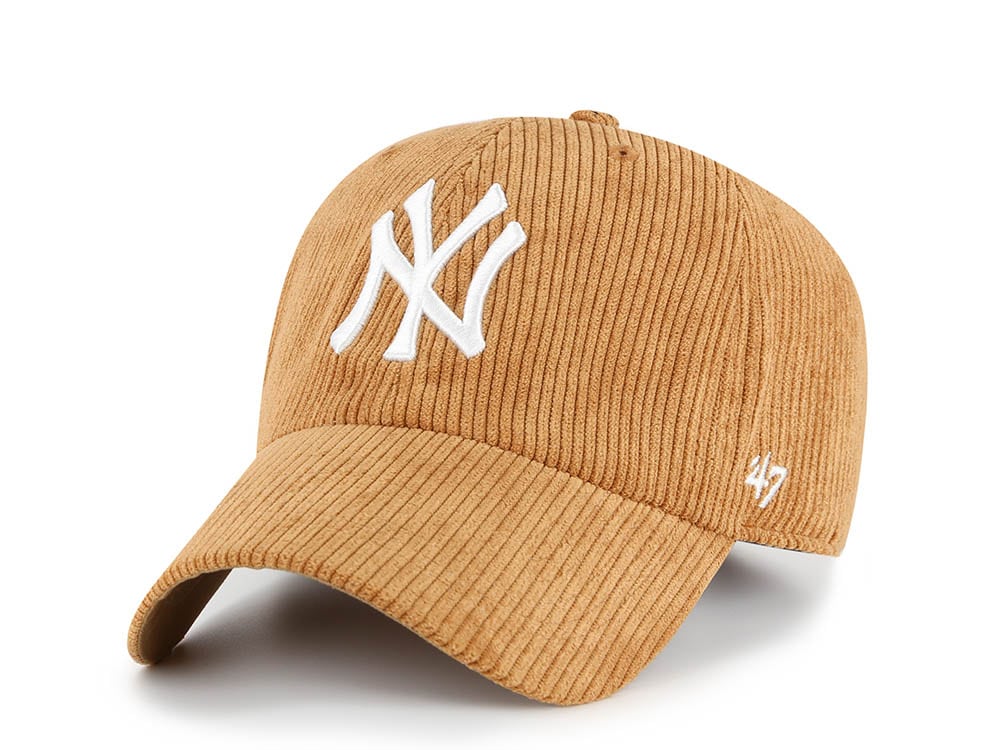 47 Brand New York Yankees Corduroy Brown Edition Clean Up Strapback Hat