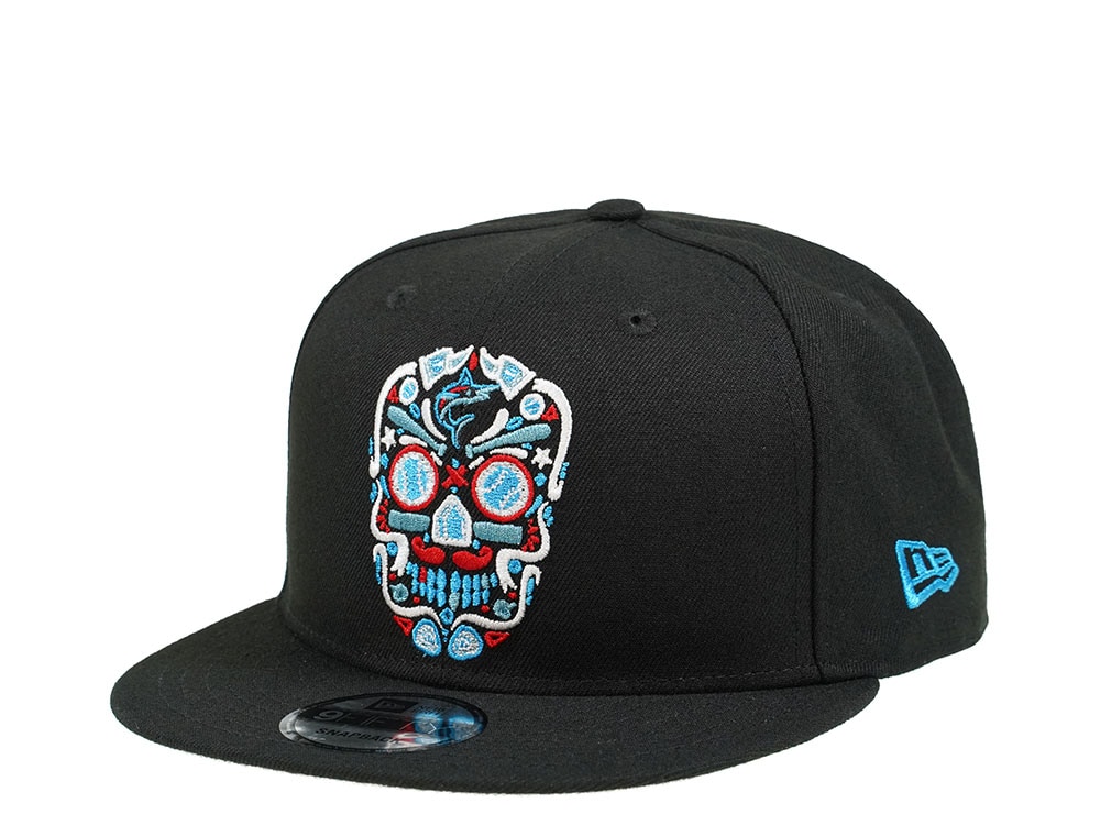 New Era Miami Marlins Skull Edition 9Fifty Snapback Hat