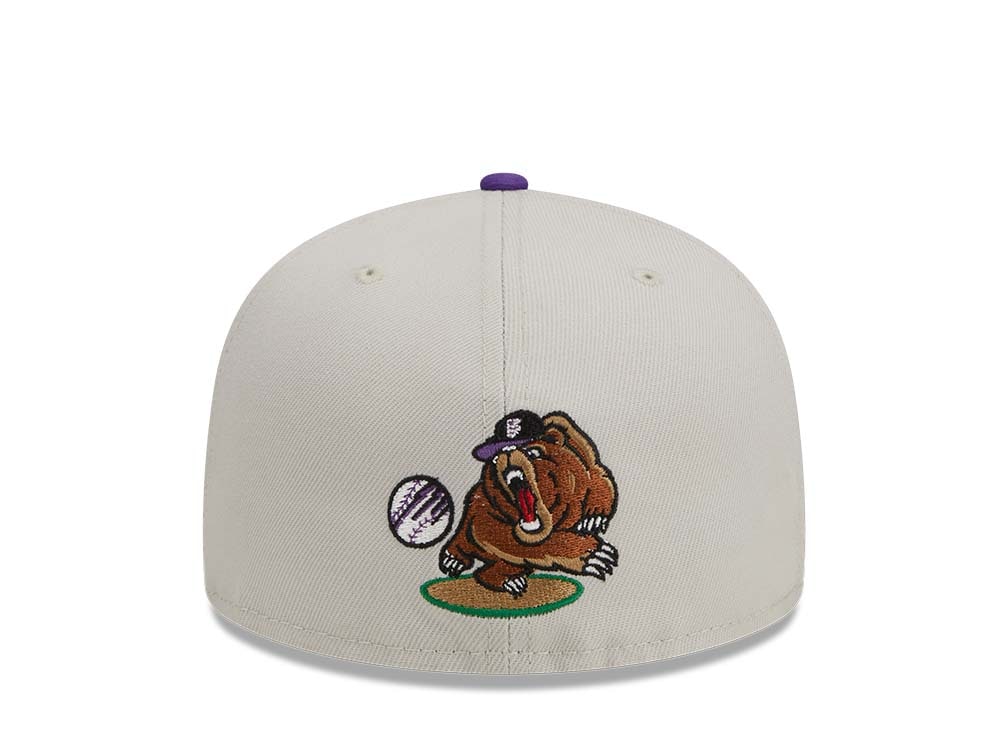 New Era Colorado Rockies Farm Team Stone Throwback Two Tone Edition 59Fifty Fitted Hat