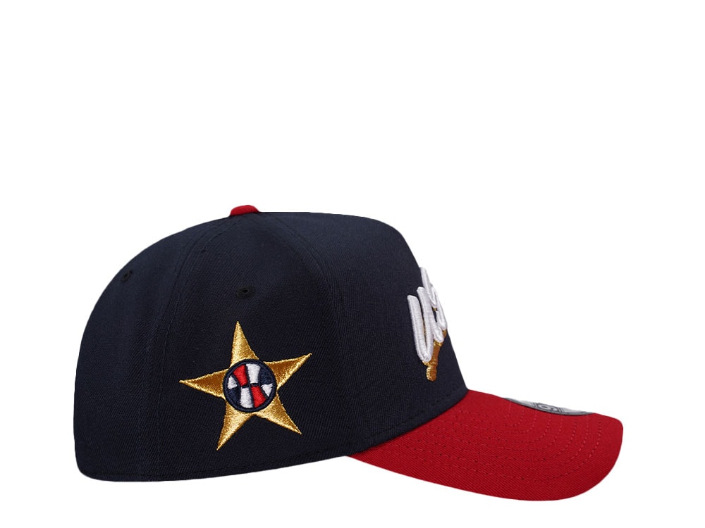 New Era Team USA Basketball Navy Two Tone Edition 9Forty A Frame Snapback Hat