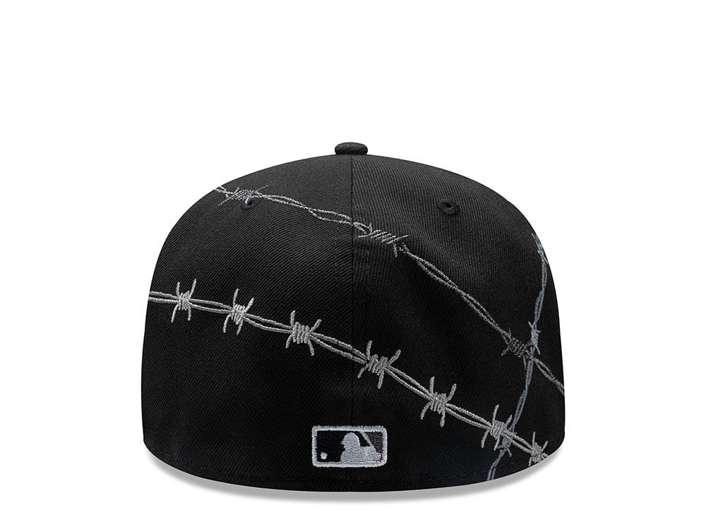 New Era Los Angeles Dodgers Barbwire Black Prime Edition 59Fifty Fitted Hat