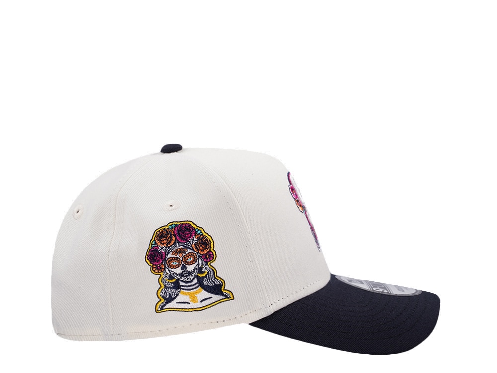 New Era San Diego Padres Dia de Muertos Floral Chrome Two Tone Edition 9Forty A Frame Snapback Hat