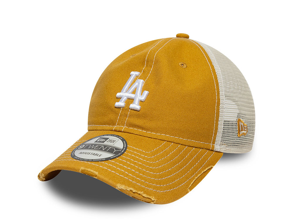 New Era Los Angeles Dodgers Cotton Canvas 9Twenty Trucker Strapback Hat