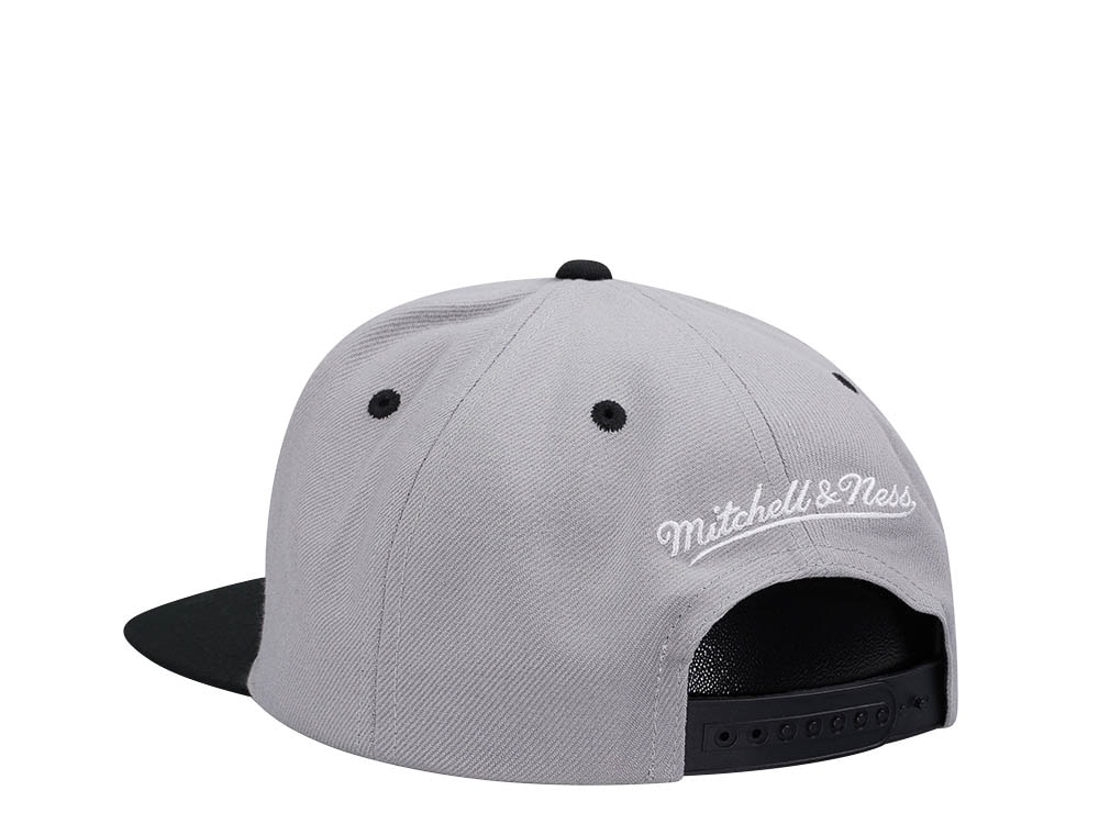 Mitchell & Ness Brooklyn Nets Transcript Gray Two Tone Snapback Hat