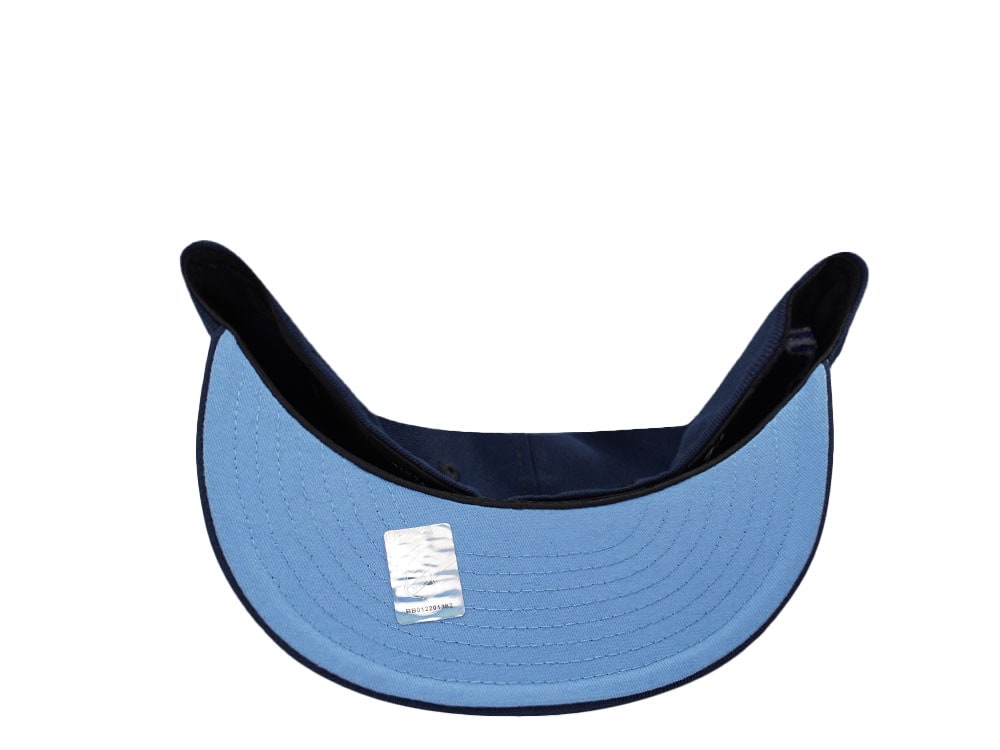 New Era Quebec Nordiques Prince Of Wales Conference Ocean Blue Prime Edition 59Fifty Fitted Hat