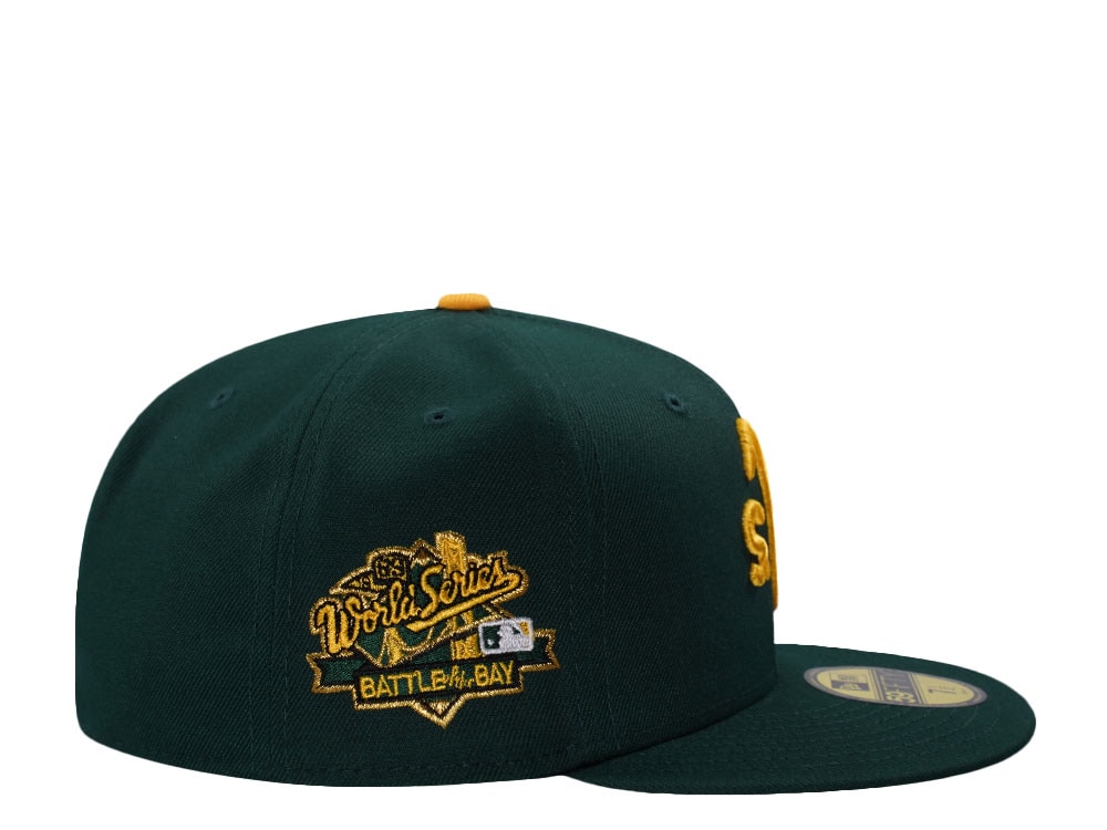 New Era Oakland Athletics World Series 1989 Upside Down Edition 59Fifty Fitted Hat