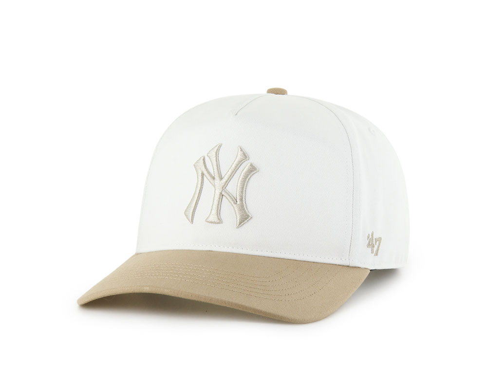 47Brand New York Yankees White Cartoon Icon Edition Hitch Snapback Hat