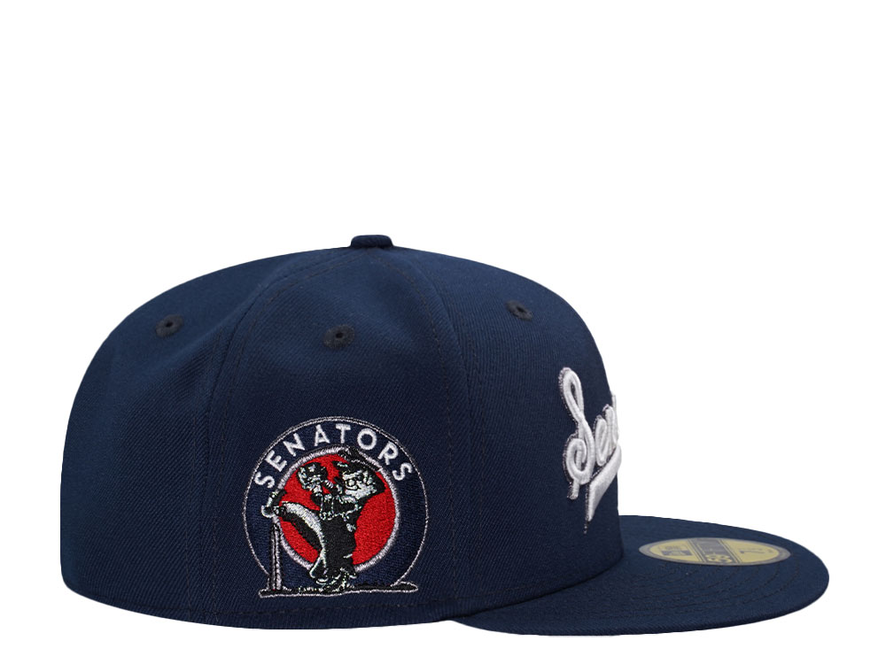New Era Washington Senators Ocean Side Metallic Script Edition 59Fifty Fitted Hat