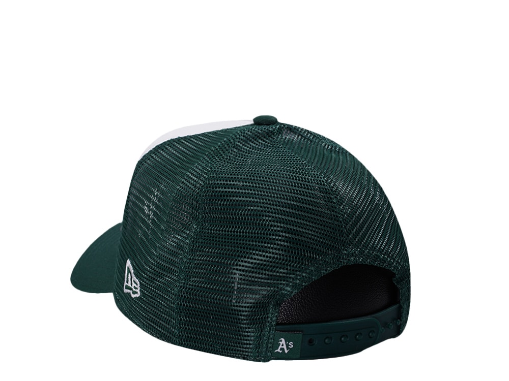New Era Oakland Athletics Flower Chrome Two Tone Edition 9Forty A Frame Trucker Snapback Hat