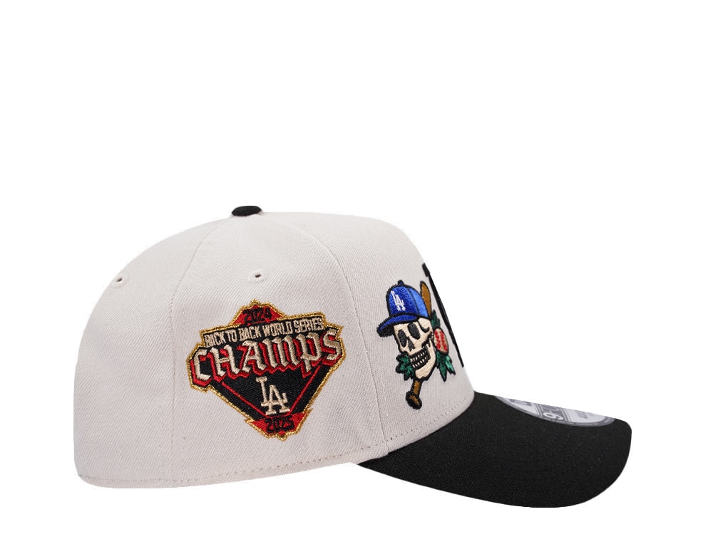 New Era Los Angeles Dodgers World Series 2025 Tattoo White Two Tone Edition 9Forty A Frame Snapback Hat