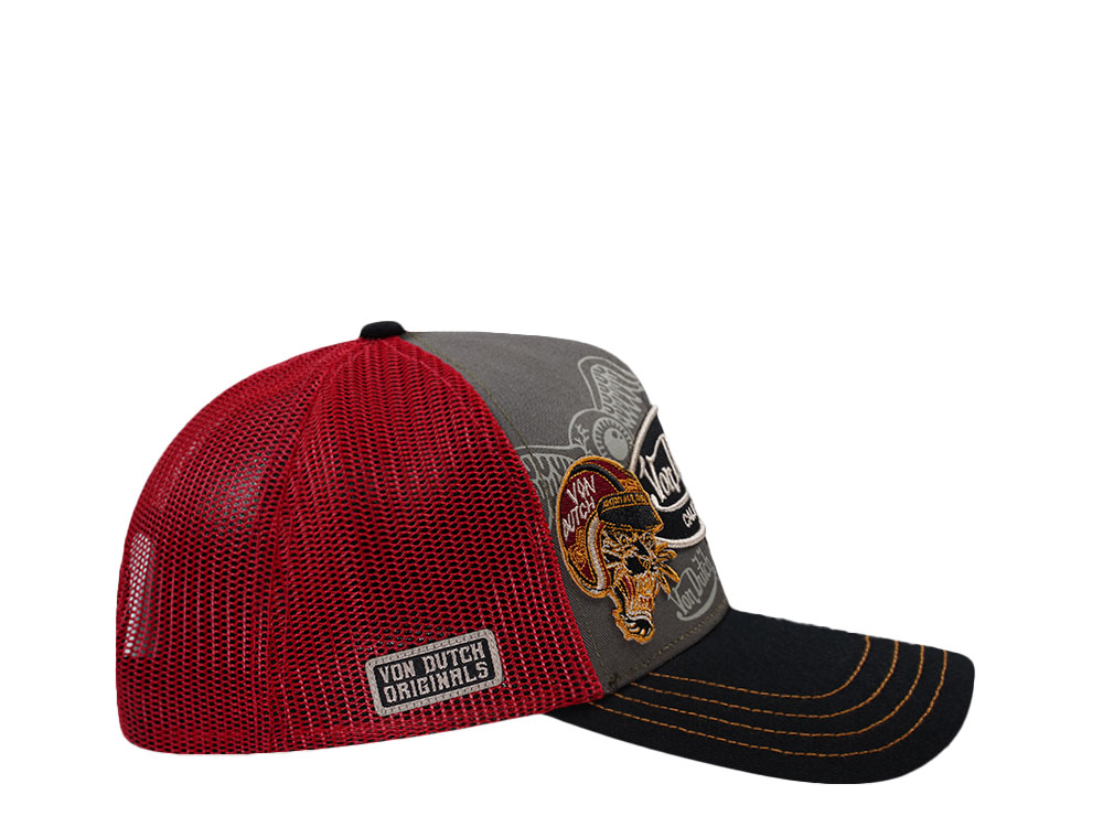 Von Dutch Twill Multi Patch Trucker Snapback Hat
