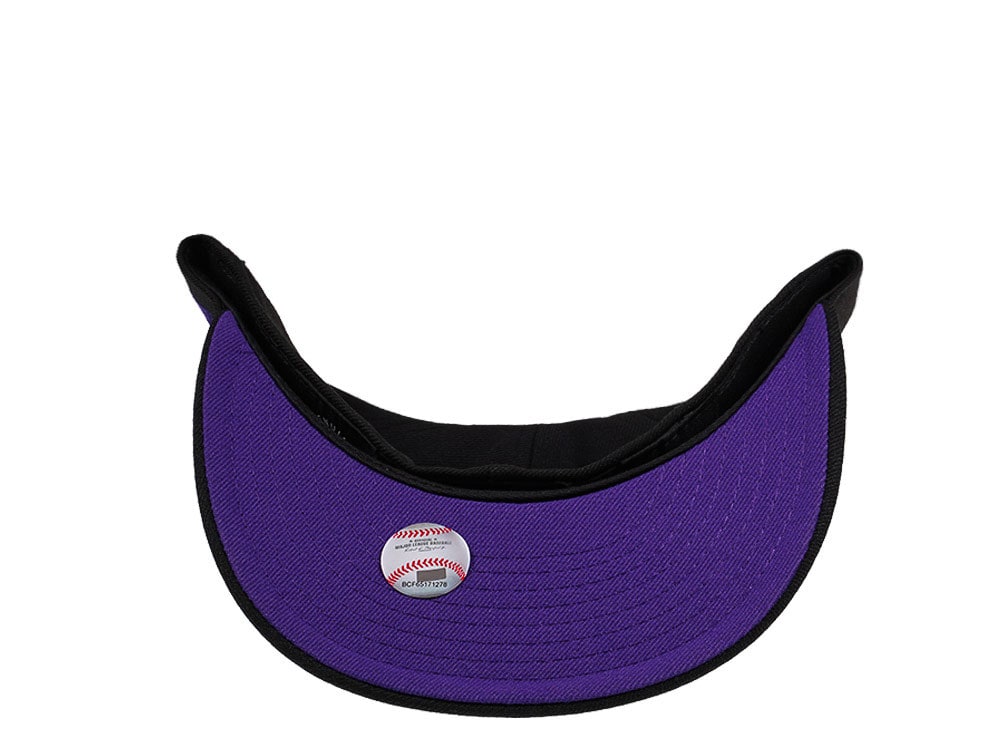 New Era Colorado Rockies Batting Practice Black and Purple Edition 59Fifty Fitted Hat