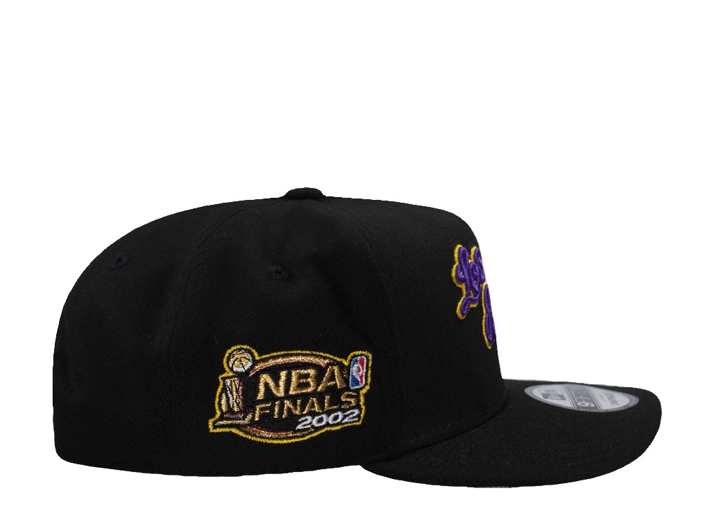 New Era Los Angeles Lakers Finals 2002 Black Prime Edition 9Fifty A Frame Snapback Hat