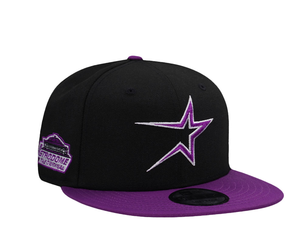 Newera 9fifty ヒューストンアストロズ Astrodome キャップ New Era Houston Astros Astrodome Black Sparkling Grape Edition