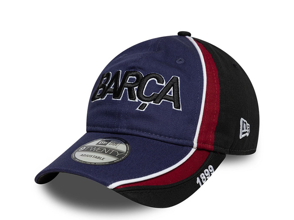 New Era Barcelona Fc Moto Unstructured Navy Edition 9Twenty Adjustable Hat