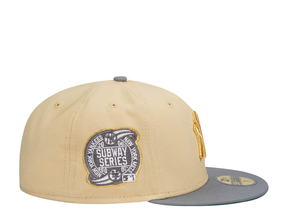 New Era New York Yankees Subway Series 2000 Misty Gold Two Tone Edition 59Fifty Fitted Hat
