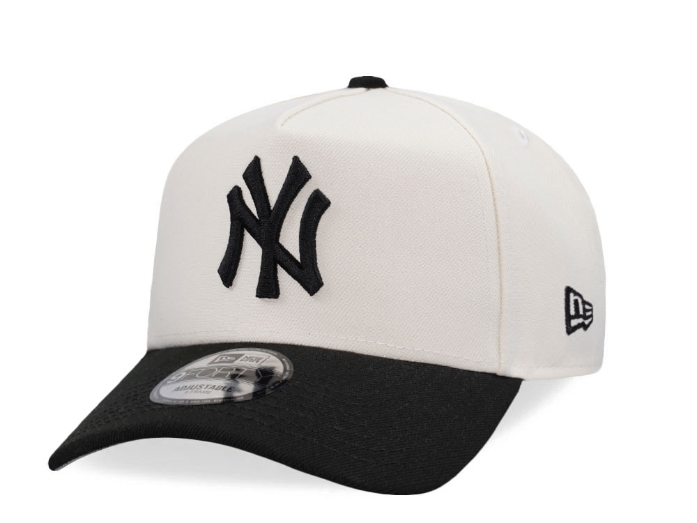 New Era New York Yankees Chrome Black Two Tone Edition 9Forty A Frame Snapback Hat