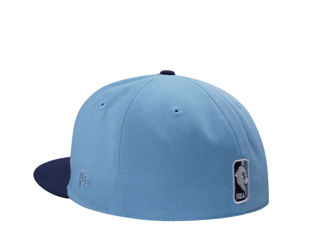 New Era Chicago Bulls 6x NBA Champion Sky Blue Two Tone Edition 59Fifty Fitted Hat