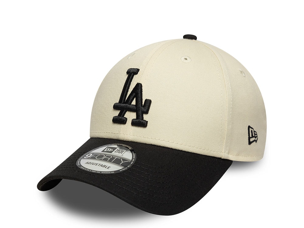 New Era Los Angeles Dodgers Color Block Lettering 9Forty Strapback Hat