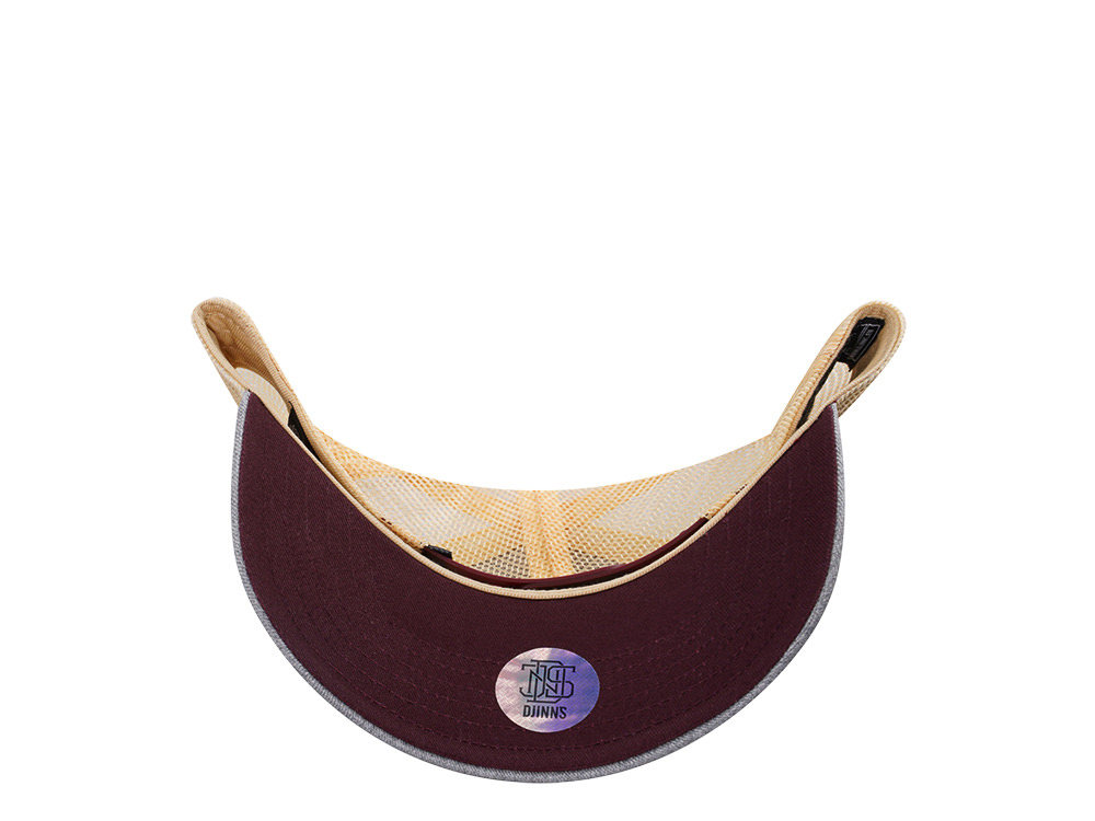 Djinns Lazy Sunday Coffee Club Gray Trucker Snapback Hat