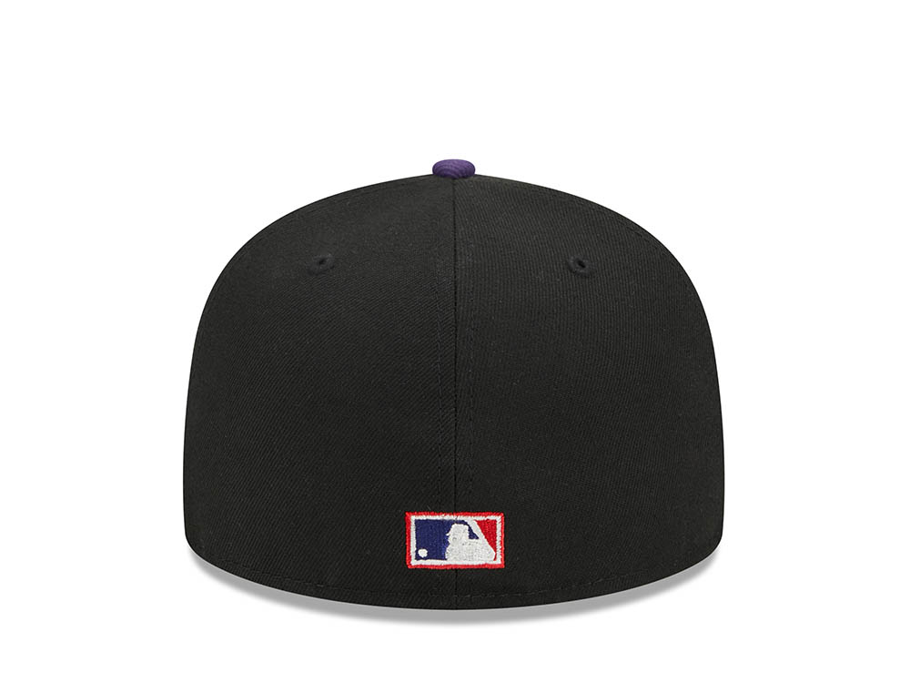 New Era Tampa Bay Rays Black Retro Script Throwback Edition 59Fifty Fitted Hat