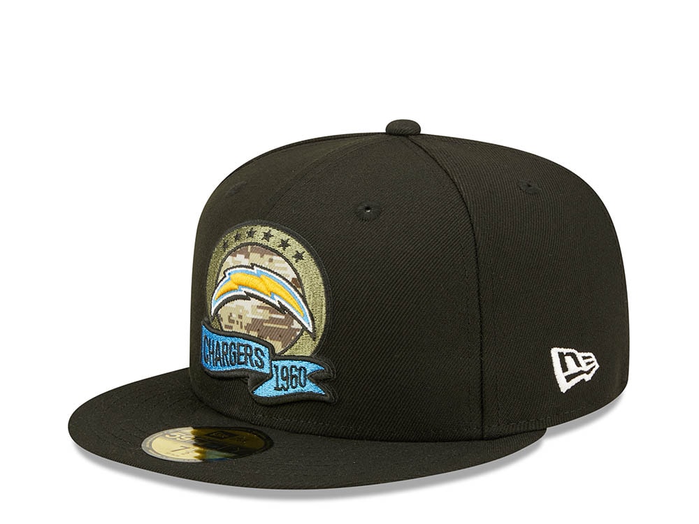 New Era Los Angeles Chargers Salute to Service 2022 Fitted 59Fifty Hat