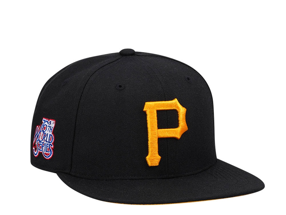 47Brand Pittsburgh Pirates 76th World Series World Black Sure Shot Under Captain Snapback Hat