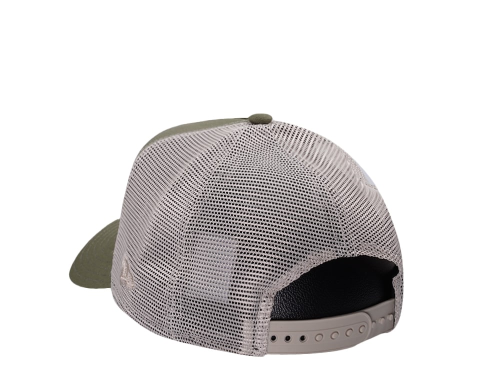 New Era San Diego Padres New Olive Prime Edition 9Forty A Frame Trucker Snapback Hat