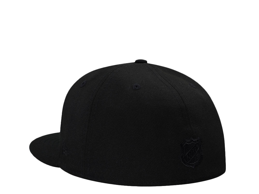 New Era Anaheim Ducks 30th Anniversary Black Out Pink Edition 59Fifty Fitted Hat