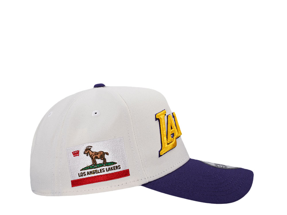 New Era Los Angeles Lakers Goat Two Tone Edition 9Forty A Frame Snapback Hat