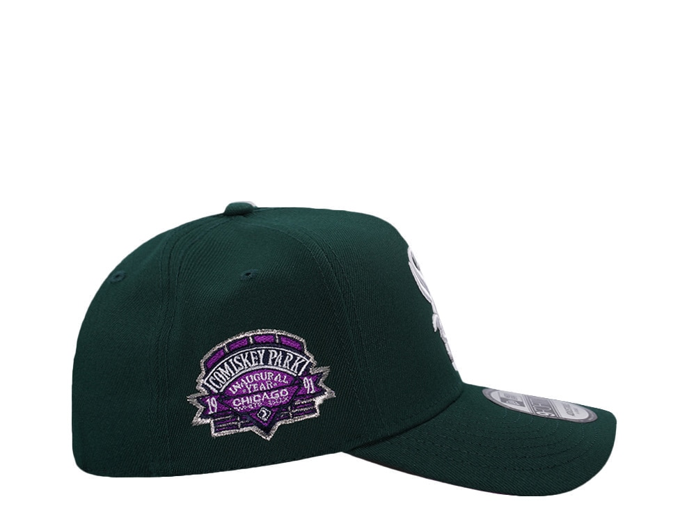New Era Chicago White Sox Comiskey Park Dark Green Prime Edition 9Forty A Frame Snapback Hat