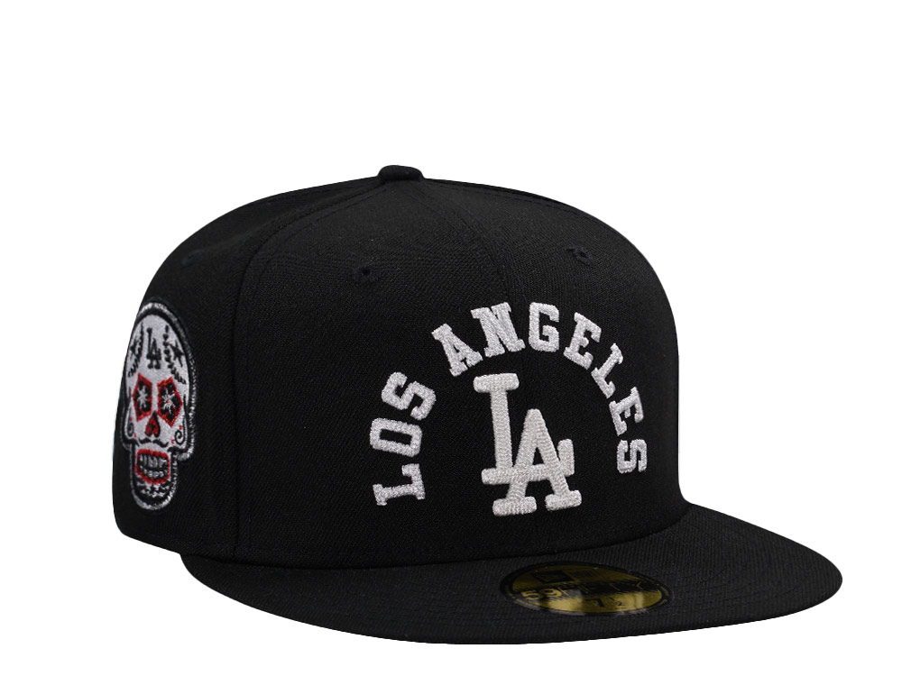 New Era Los Angeles Dodgers Skull Black Prime Edition 59Fifty Fitted Hat