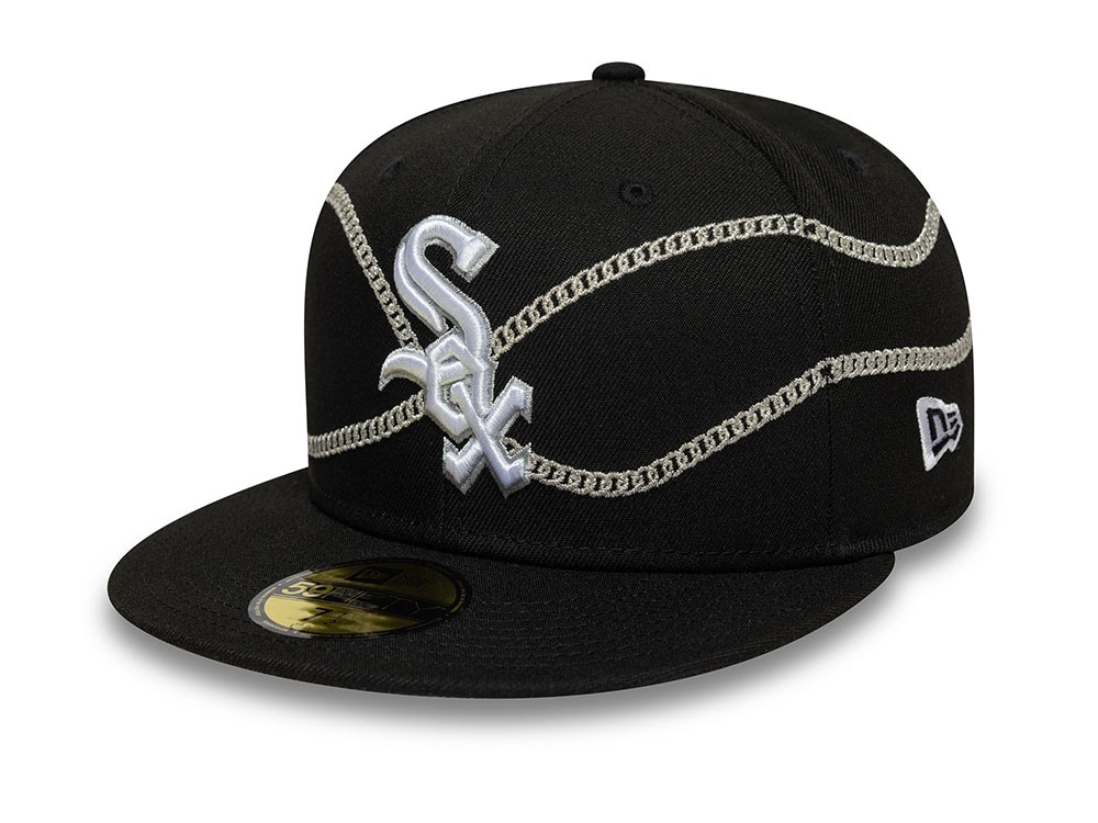 New Era Chicago White Sox Chain Wrap Black Edition 59Fifty Fitted Hat