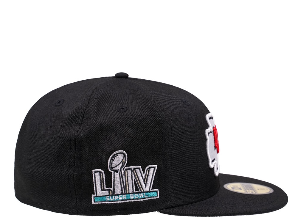 New Era Kansas City Chiefs Super Bowl LIV Black Edition 59Fifty Fitted Hat