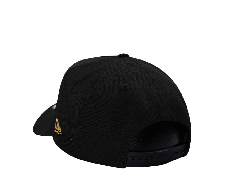 New Era Chicago Bulls 3x World Champions Black Prime Edition 9Forty A Frame Snapback Hat