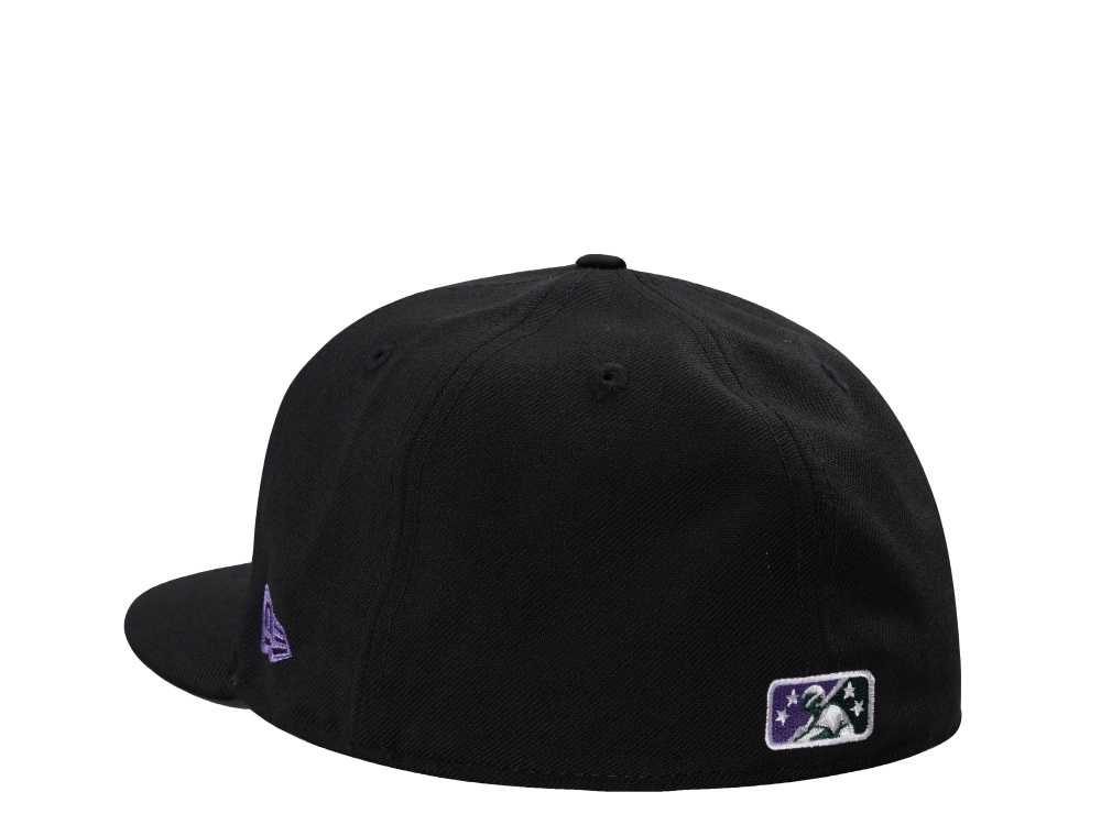 New Era Jamestown Jammers Wool Black Throwback Edition 59Fifty Fitted Hat